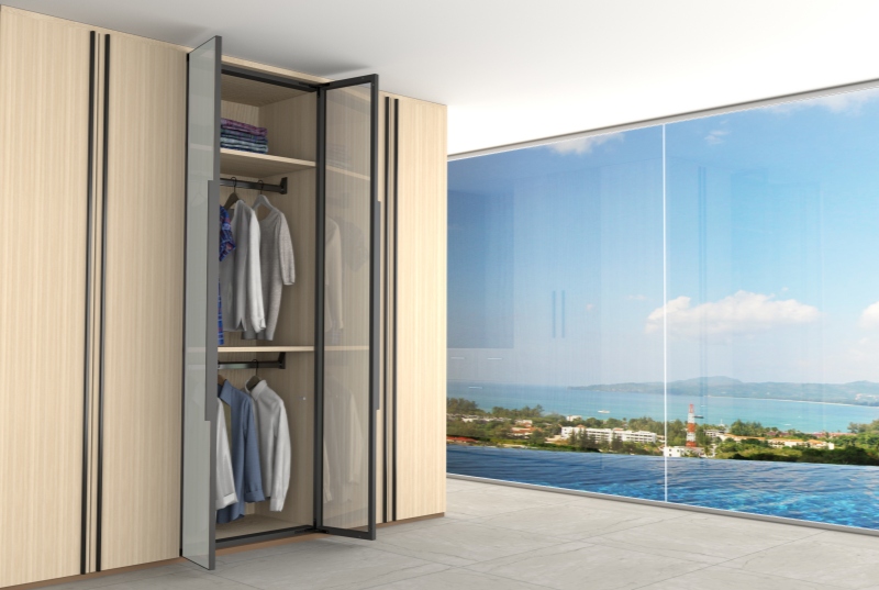 Soft-Close Hinges for Glass Cabinet Doors in Display and High-End Furniture official product image